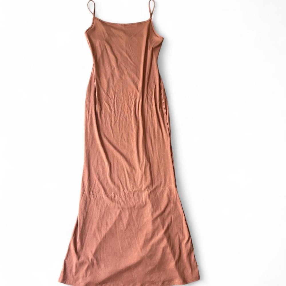 Burnt orange maxi dress